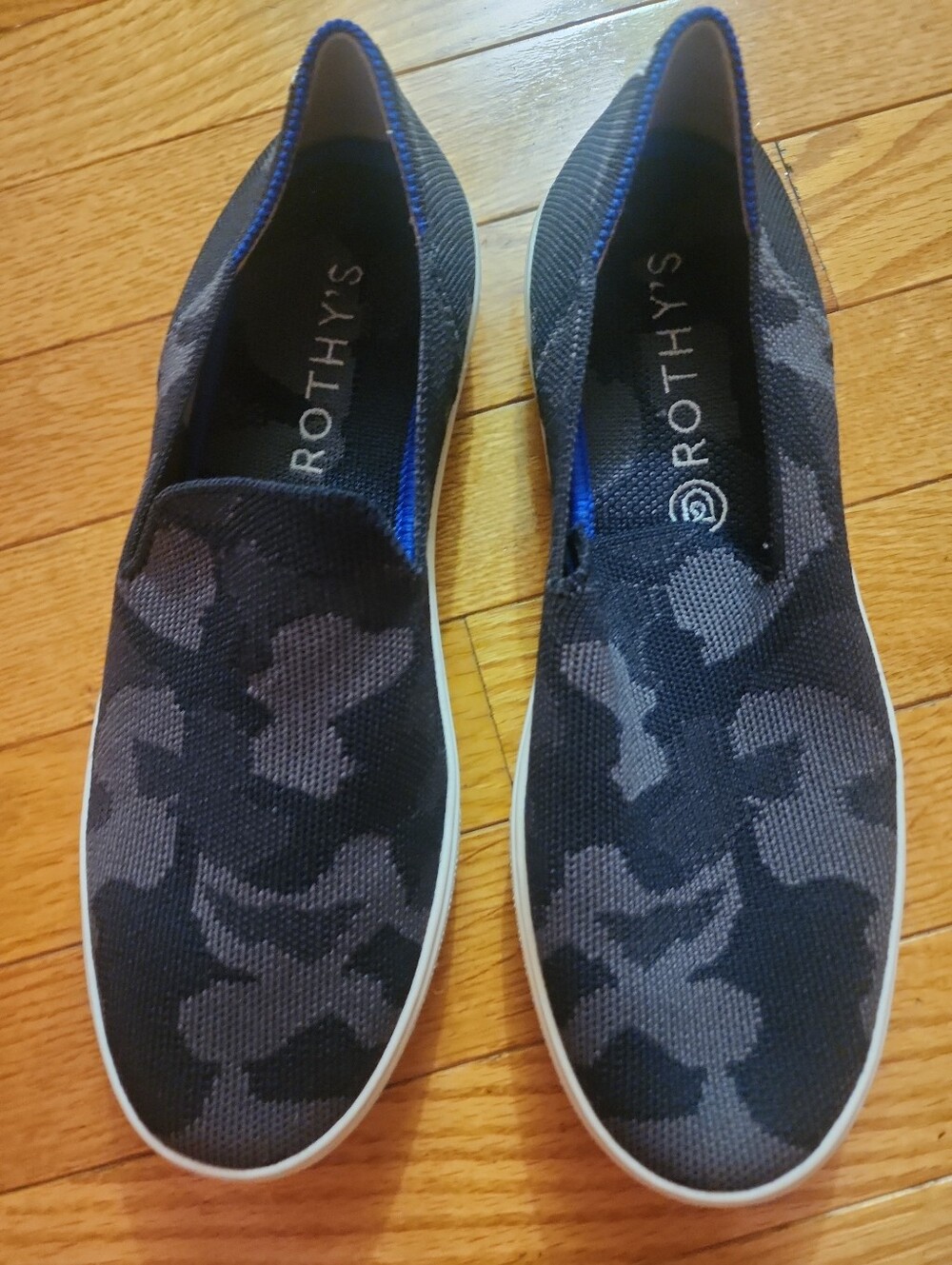 Rothy's The Original Women's Slip-On Loafers in Charcoal Camouflage